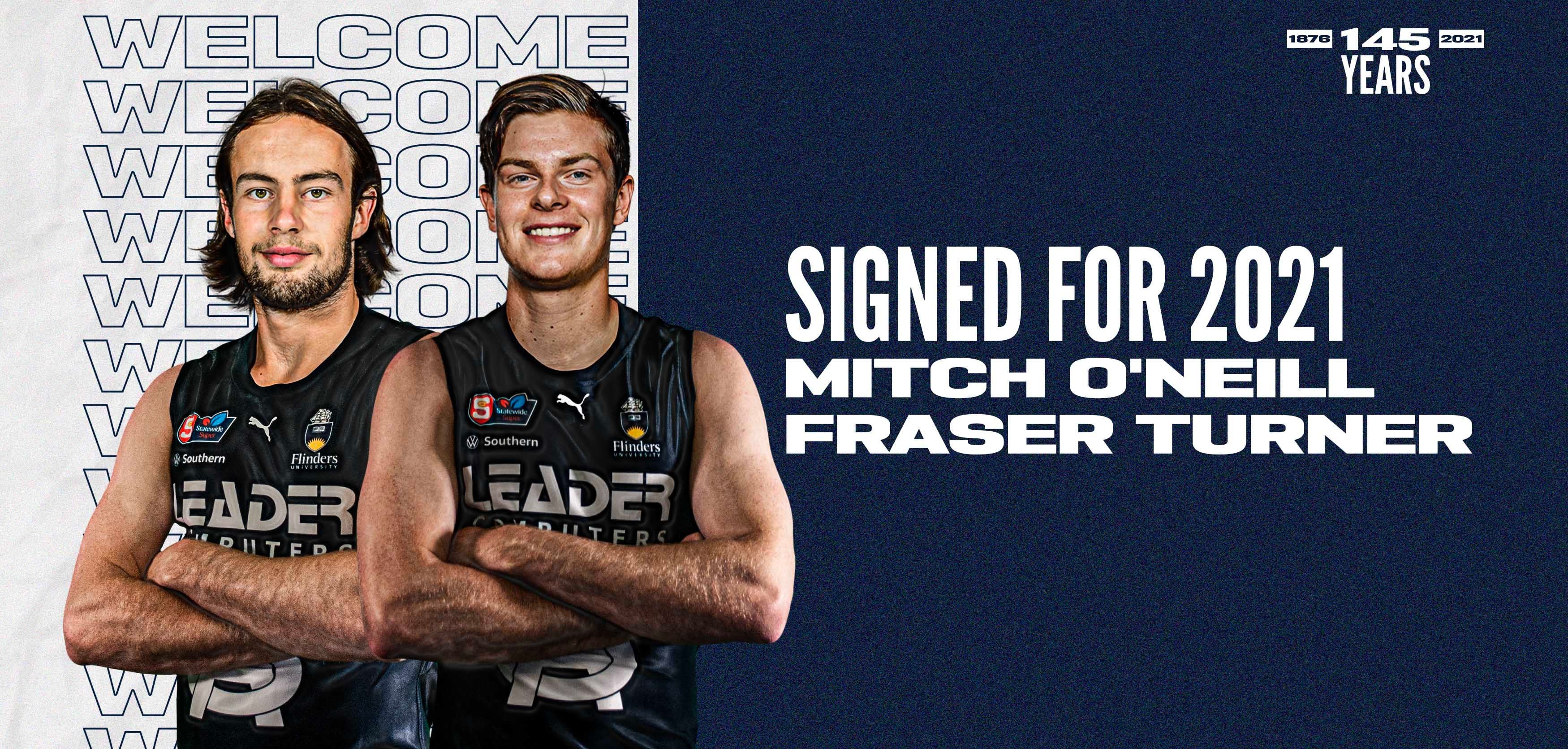 Mitch O'Neill and Fraser Turner become Panthers Mitch O'Neill and Fraser Turner become Panthers